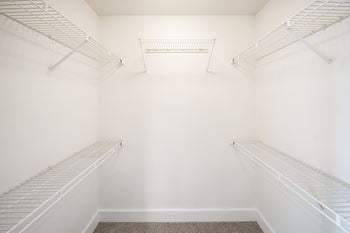 Large walk- in closets